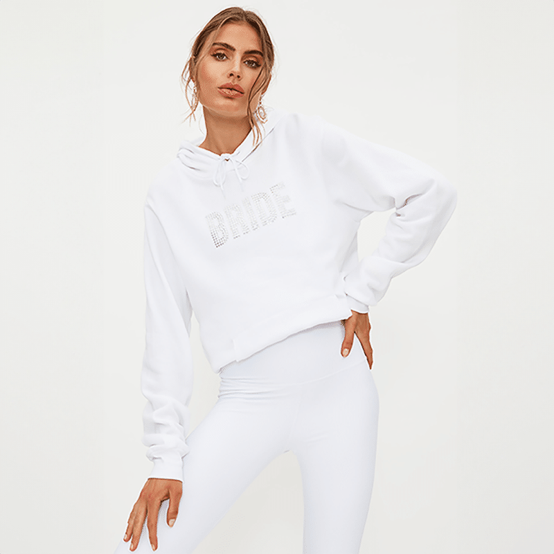 Bride Rhinestone Sweatshirt - S/M
