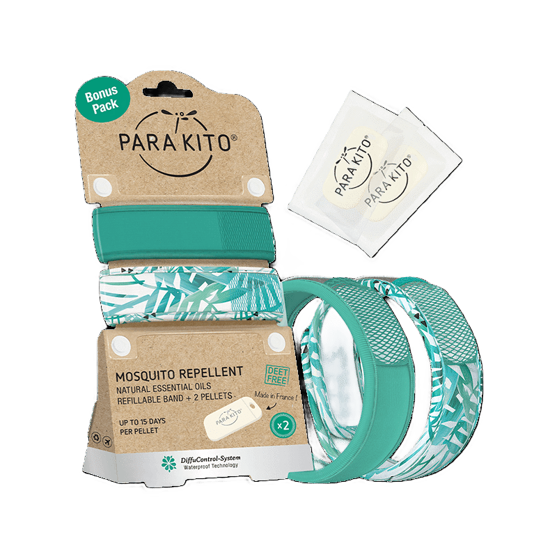 2 Mosquito Repellant Wristbands & 1 Roll-On Repellant