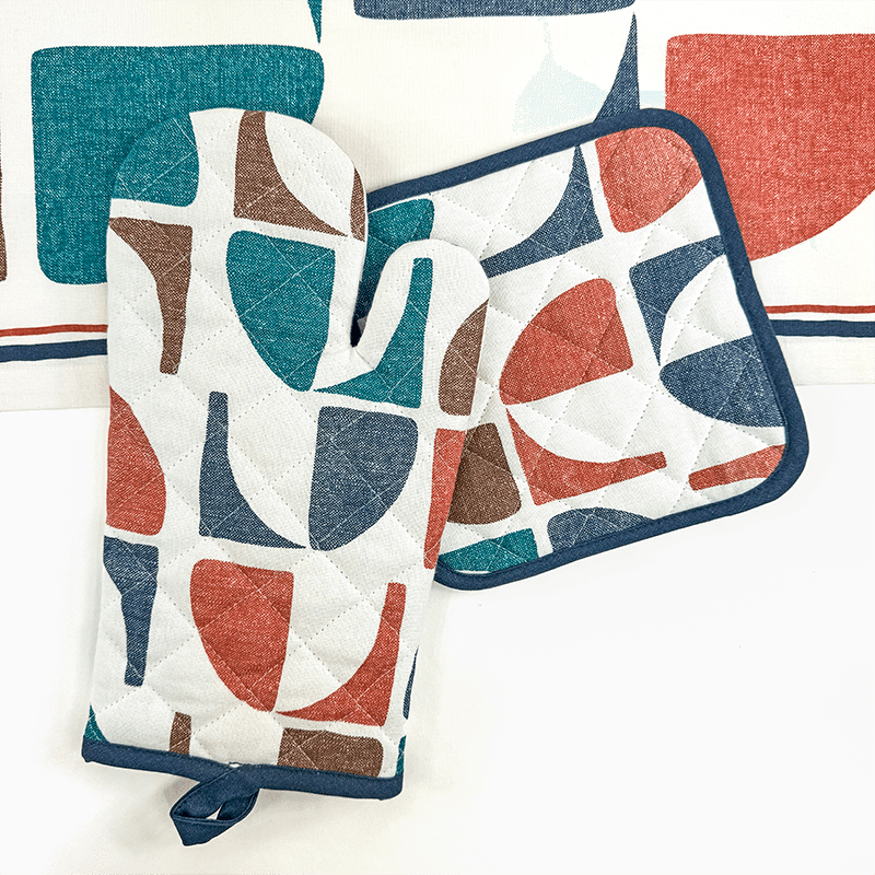 Oven Mitt & Pot Holder Set (Geo Medium)
