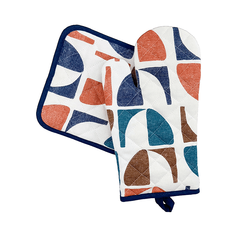 Oven Mitt & Pot Holder Set (Geo Medium)