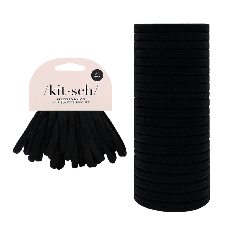 Recycled Nylon Hair Elastics 20pc
