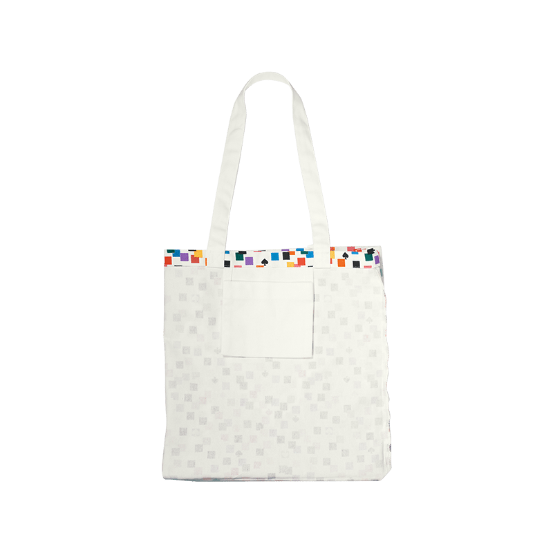 Canvas Tote, Scattered Checks