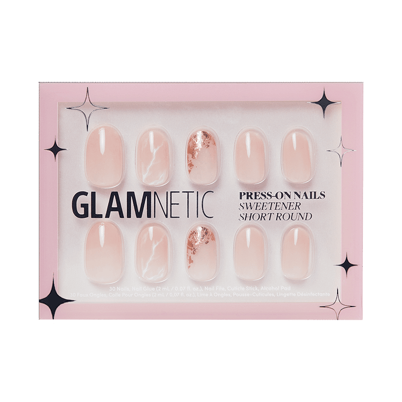 Sweetener Short Round Press-On Nails