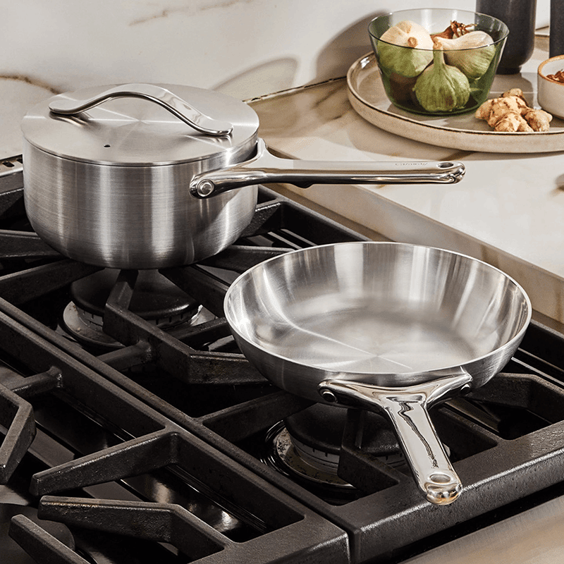 Mini Fry Pan and Mini Sauce Pan Duo Stainless Steel