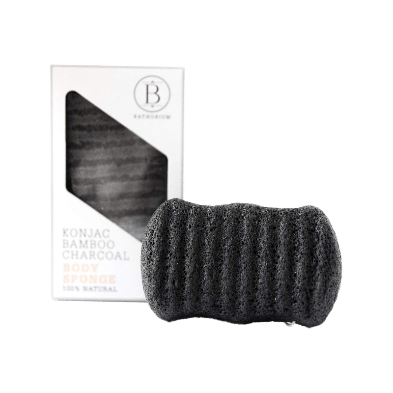 Konjac Bamboo Charcoal Body Sponge