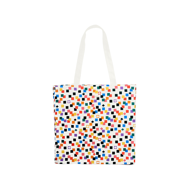 Canvas Tote, Scattered Checks