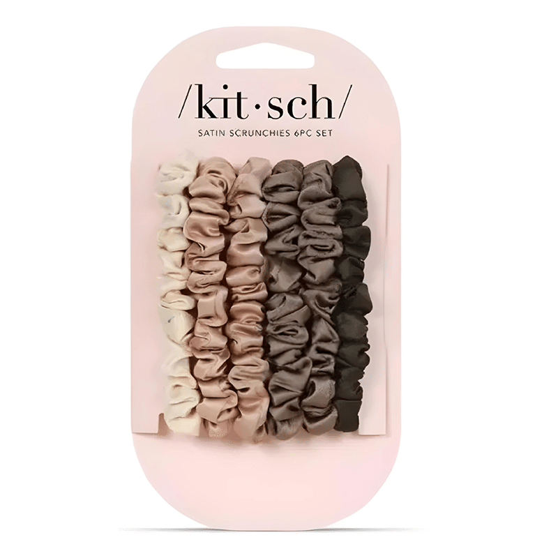 Satin Ultra Petite Scrunchies 6pc Set