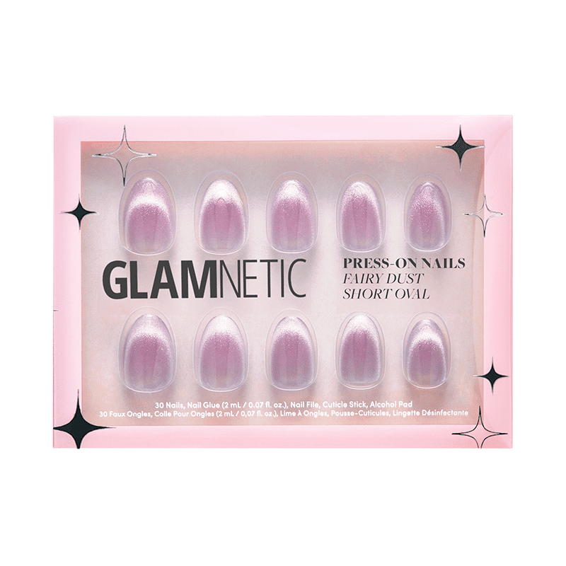 Fairy Dust Short Oval Press-On Nails