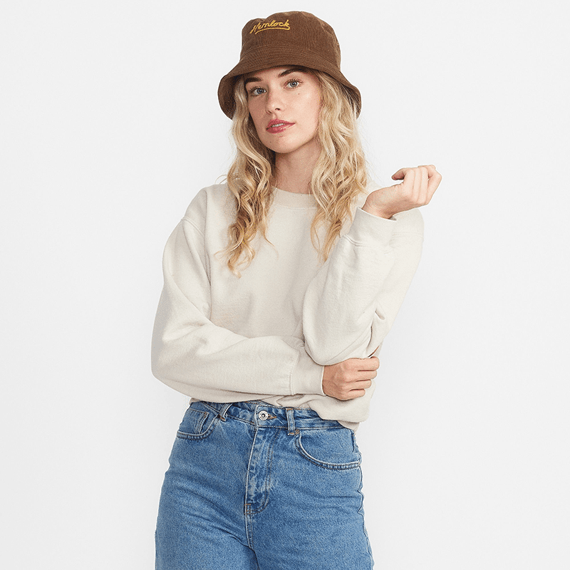 Newport Corduroy Bucket Hat in Mocha
