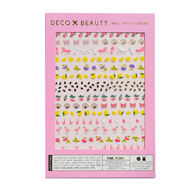 Pink Pony - Nail Art Stickers