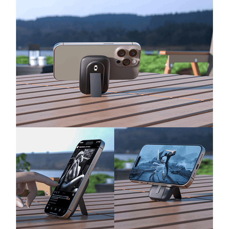 6600mAh MagSafe Compatible Powerbank with Kickstand & Watch Charger