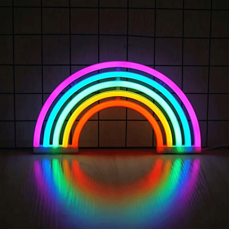 LED Rainbow Wall Display