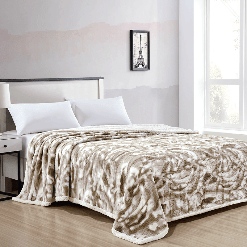 Queen Sized Alaska Fur Sherpa Blanket