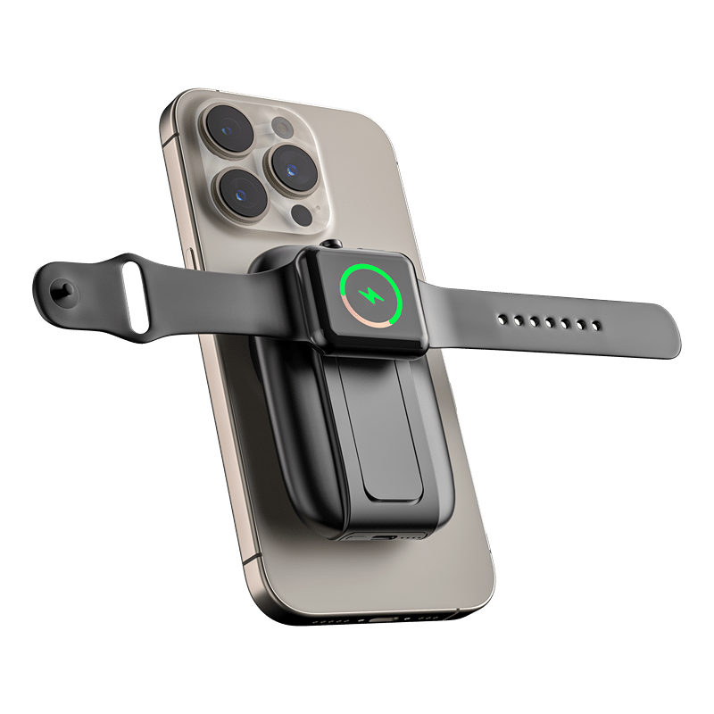 6600mAh MagSafe Compatible Powerbank with Kickstand & Watch Charger