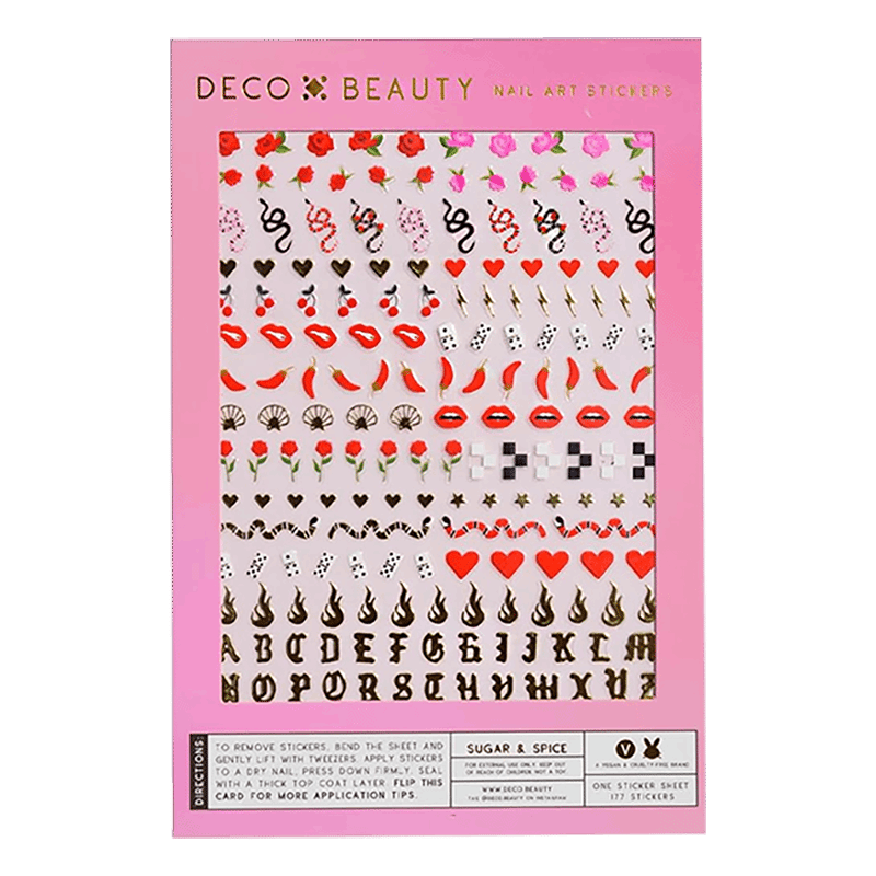 Sugar & Spice Nail Art Stickers