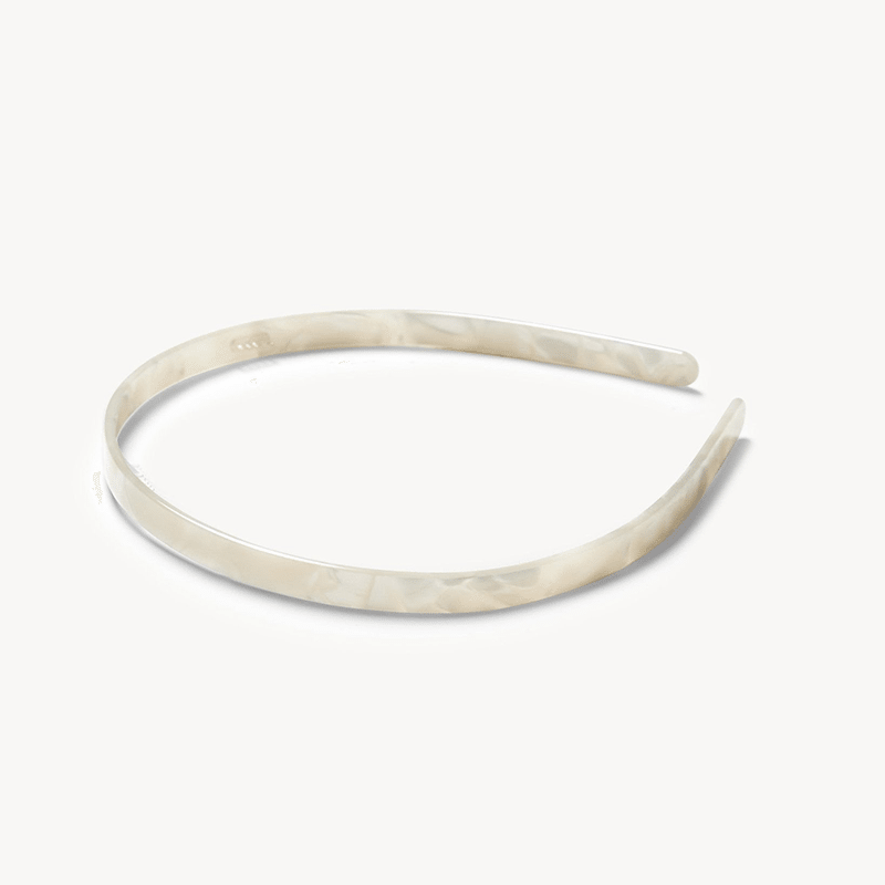 Ultralight Thin Headband in White Shell