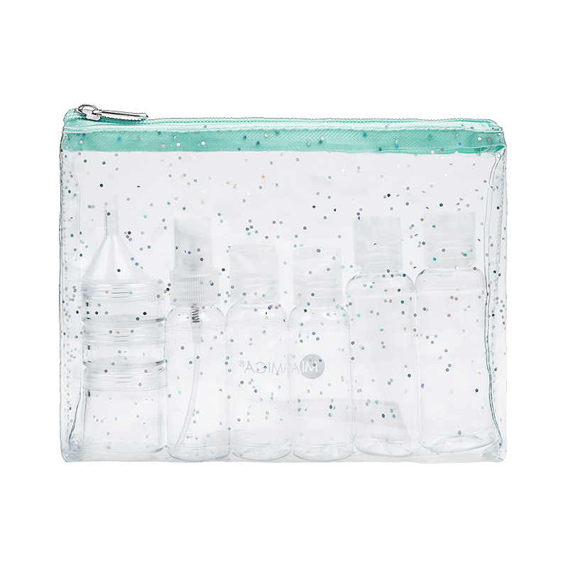 Mint Glitter 12 Piece Bottle Set