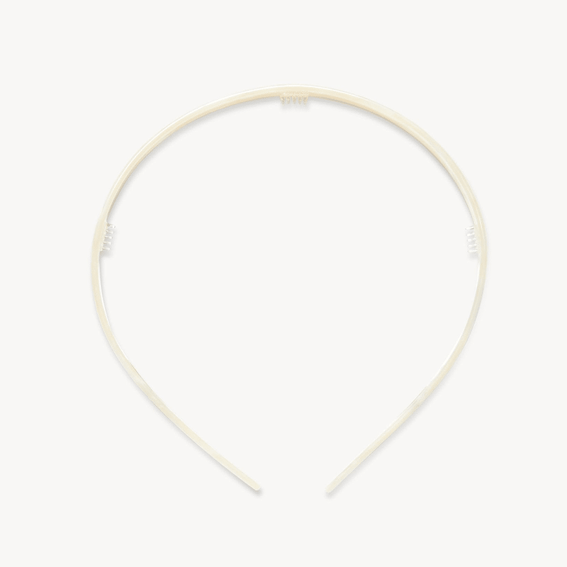 Ultralight Thin Headband in White Shell