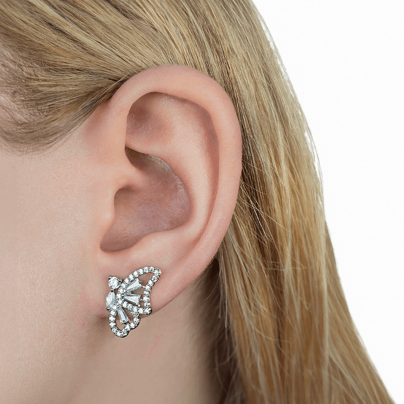 1Cttw Mixed Cz Butterfly Post