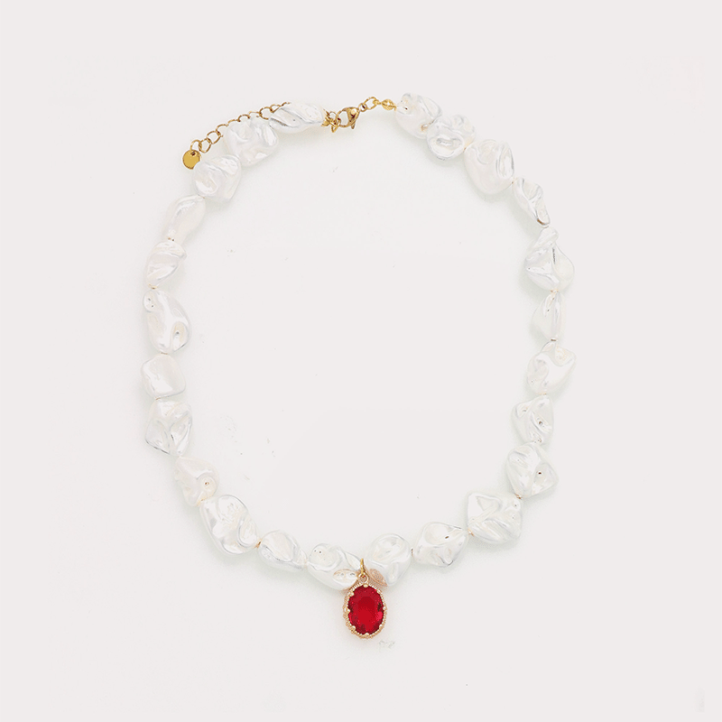 Gem Pearl Necklace