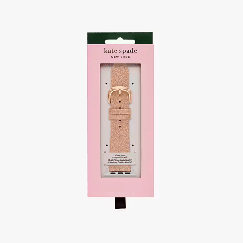 Rose Gold Glitter Leather Band