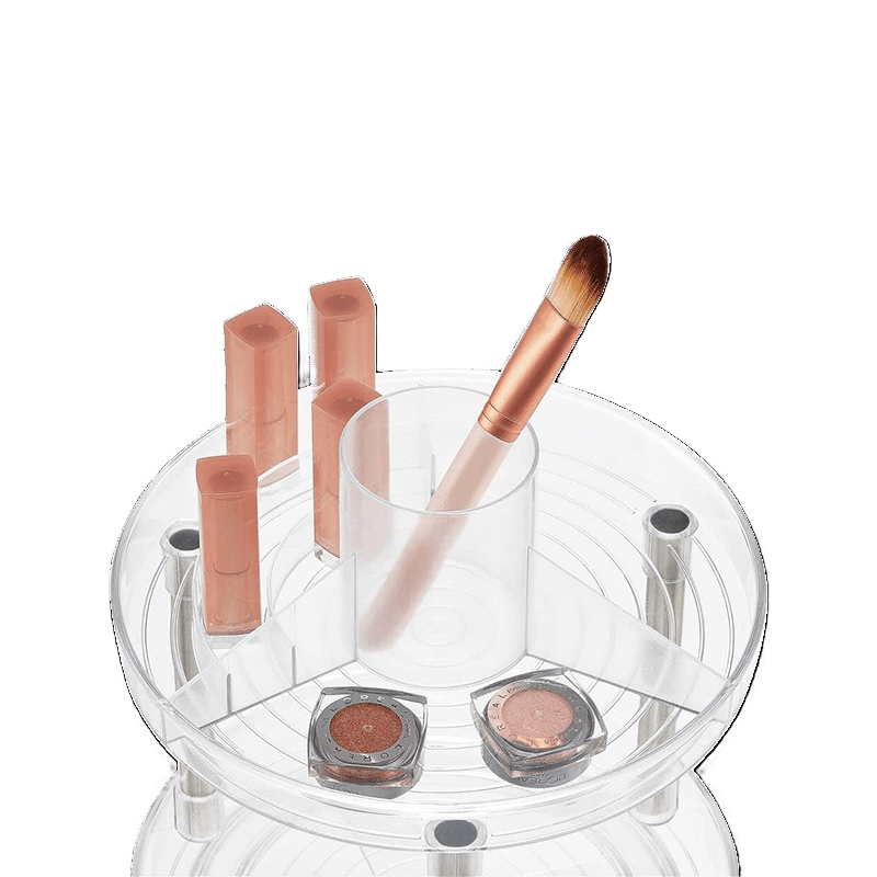 2-Tier Lazy Susan Makeup Organizer