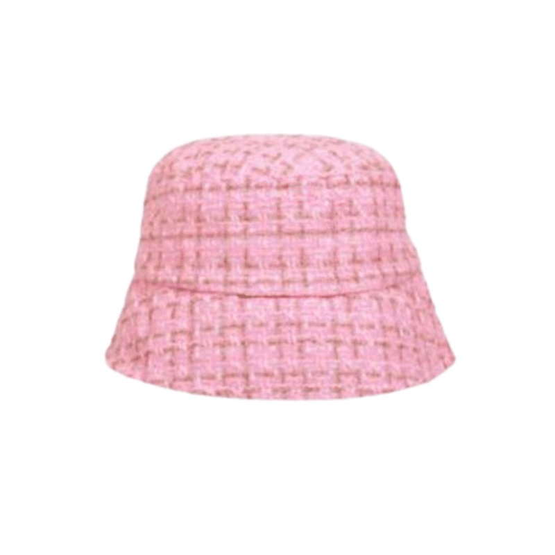 Bucket Hat - Pink Tweed