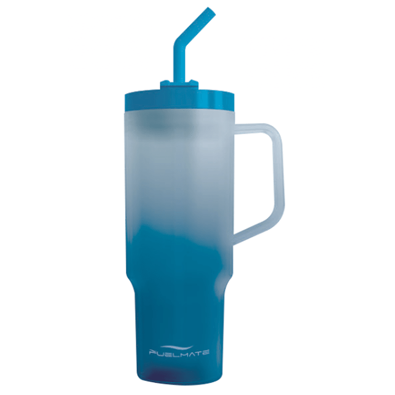 40 oz Tumbler with Straw & Handle