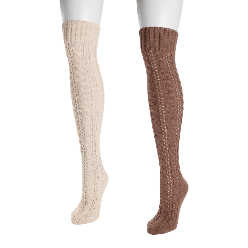 2 Pack Slouch Cable Socks