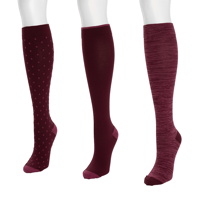 Women's 3pack Nylon Compression 13 - Wide