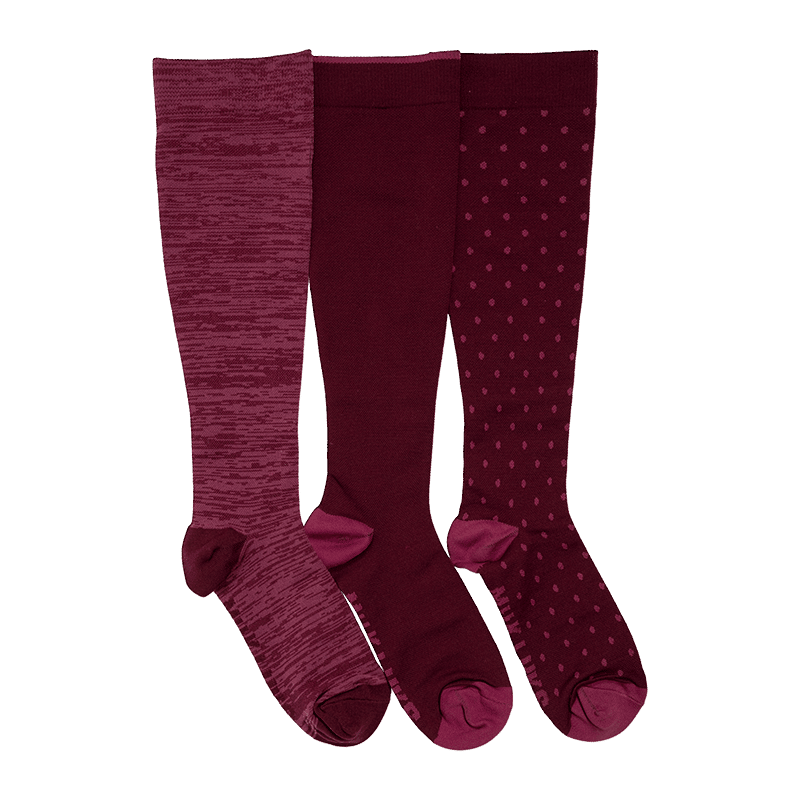 Women's 3pack Nylon Compression 13 - Wide