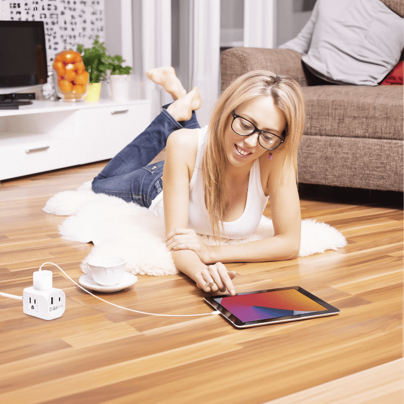 Portable & Compact Multi Outlet Wall Plug Extender