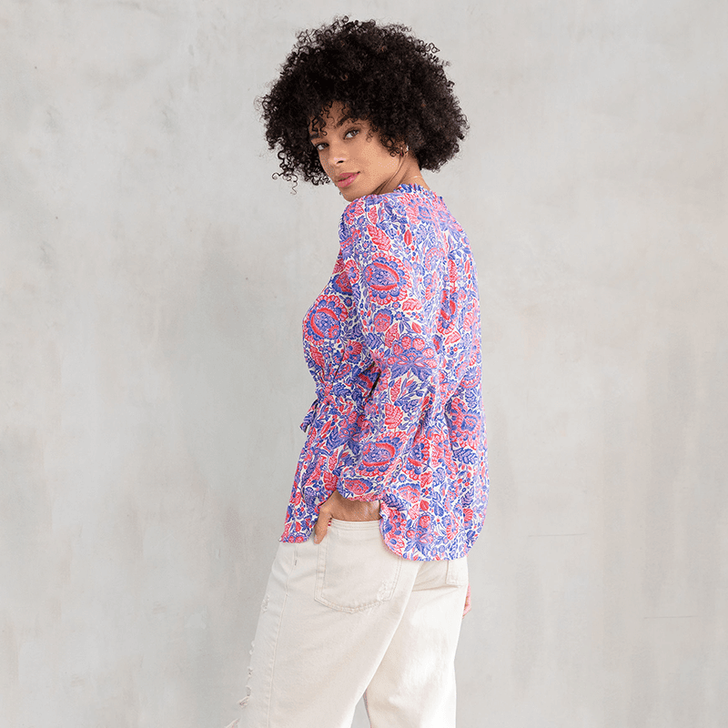 Peplum Cover Up Blouse