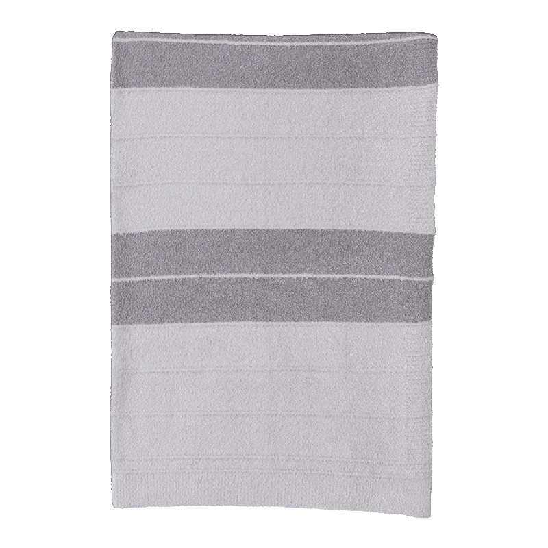 Cozychic Lite Pinched Stripe Blanket Scarf in Silver/Pewter