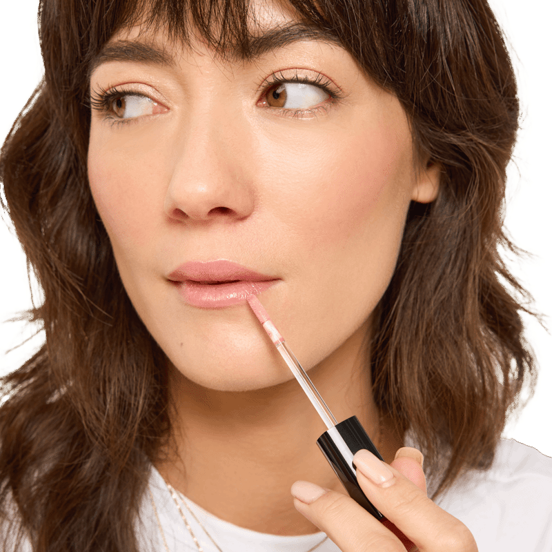 Long-Wear Cream Eyeshadow Stick in Golden Pink + Crushed Oil-Infused Lip Gloss in New Romantic Bundle