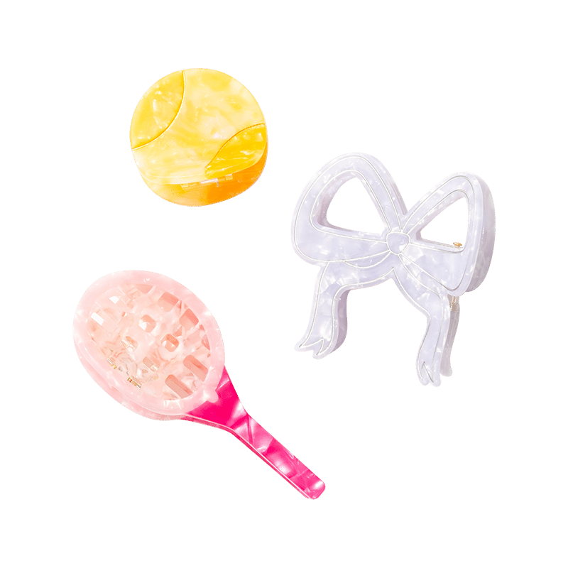 Tennis Claw Clip - Set of 3