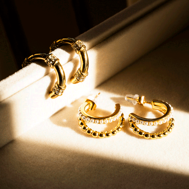 Stainless Steel Moti Hoops