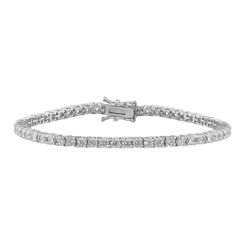 7Cttw Cz Bracelet Prongs Thin Tennis Classic