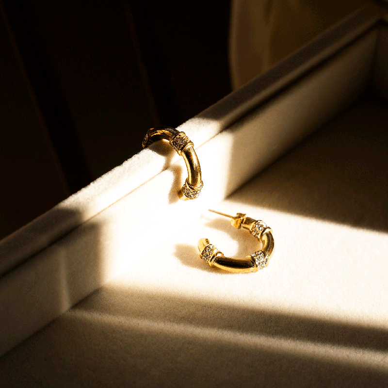 Stainless Steel Laila Hoops