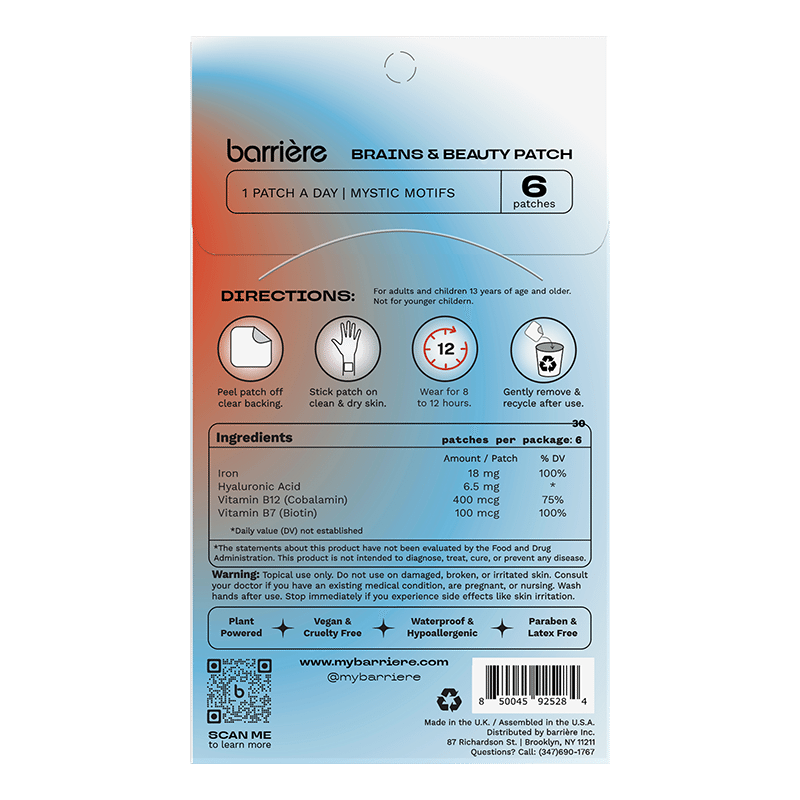 Brains & Beauty Multivitamin Patch (6 Pack) - Mystic Motifs