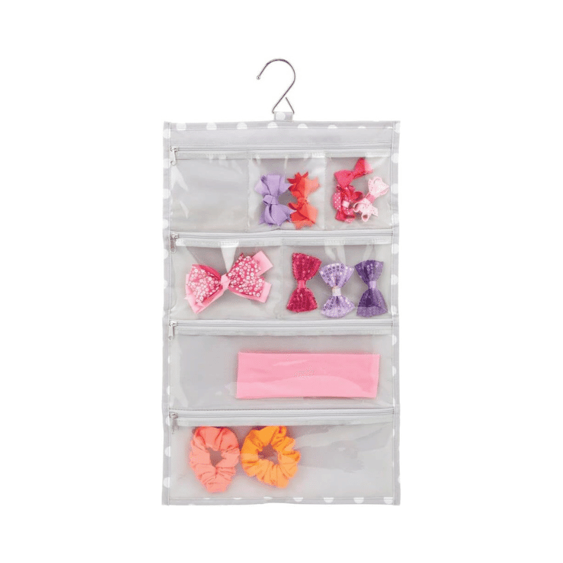 14 Pocket Hanging Jewelry Organizer Storage Bag