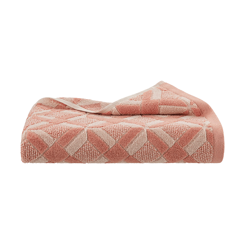 Restore Geo Bath Towel (Clay)