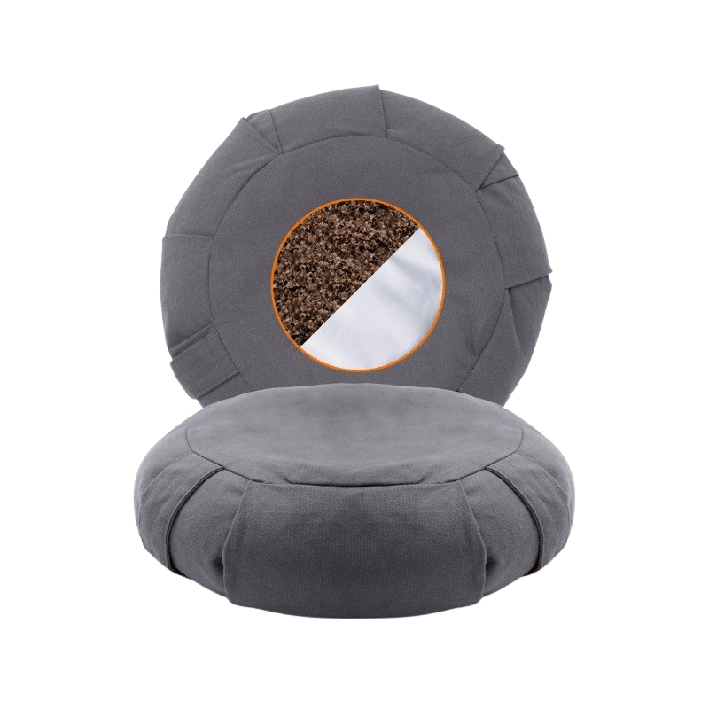 Buckwheat Yoga Floor Pillow (Grey)