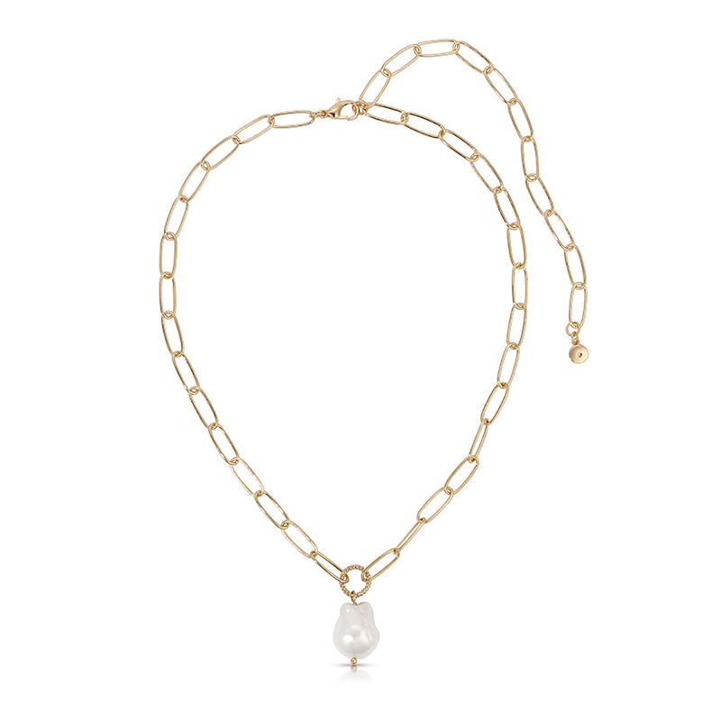 Single Pearl Chain Necklace