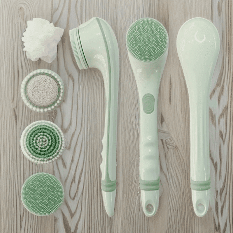 Battery Powered Body Brush with 4 Cleansing Heads