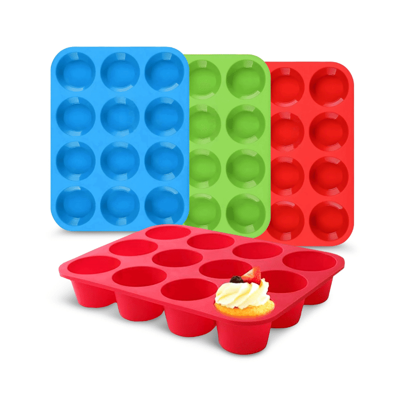 Silicone Muffin Pans (3 Pack)
