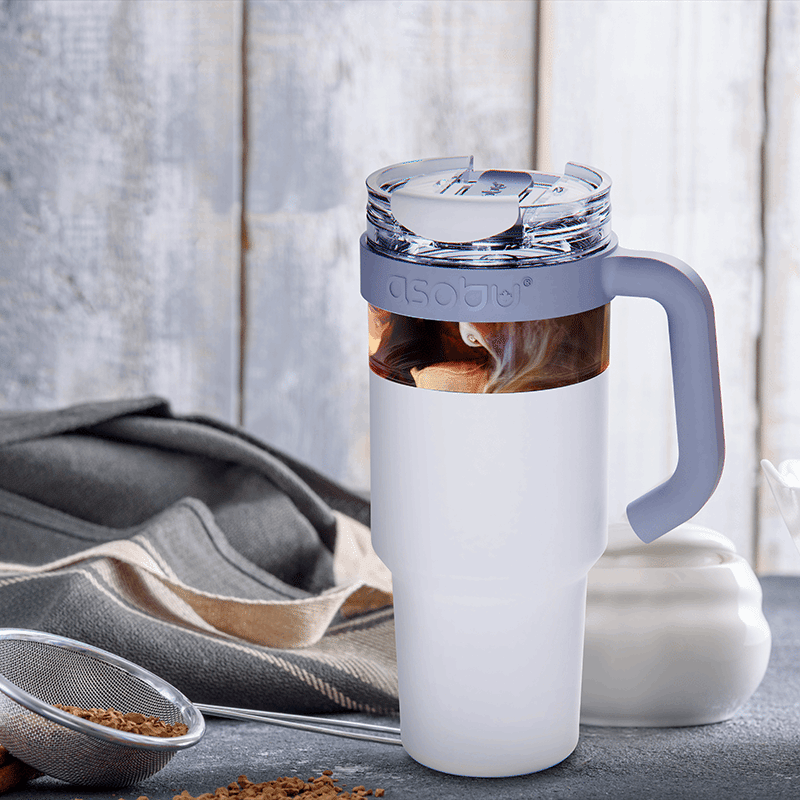 Explorer Mug Travel Mug with Detachable Tumbler (White)