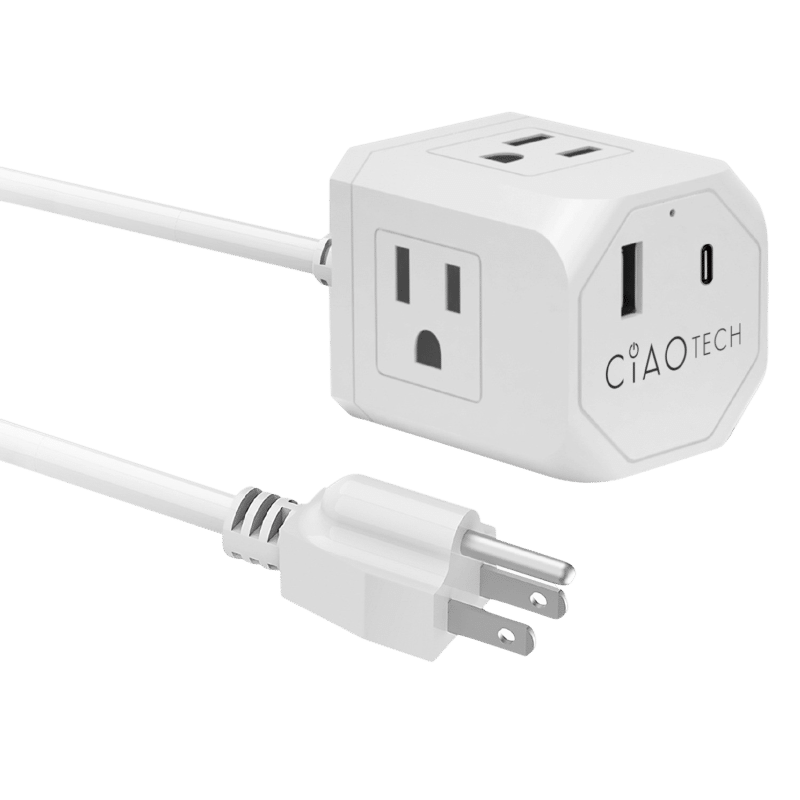 Portable & Compact Multi Outlet Wall Plug Extender