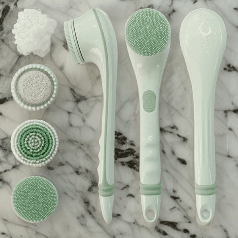 Battery Powered Body Brush with 4 Cleansing Heads