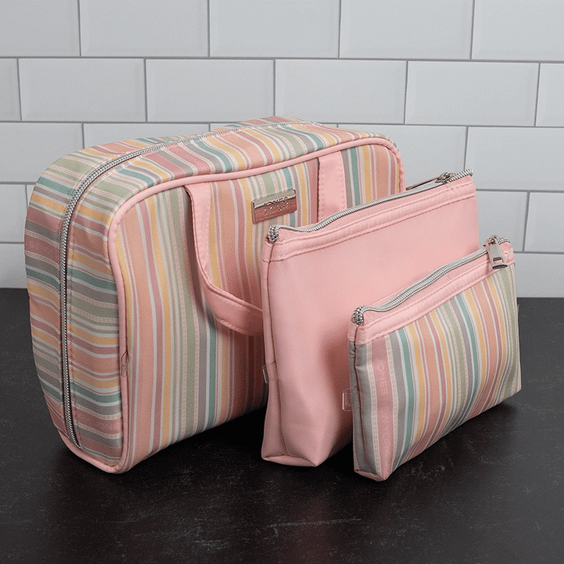 3 Piece Weekender Set (Pink Floral)
